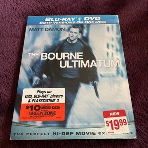 The Bourne Ultimatum NEW SEALED and Slipcover (Blu-ray DVD 2010) Matt Damon HD